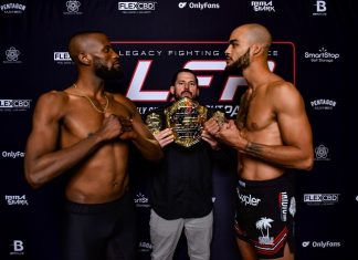 LFA 156 weigh-in with Trey Waters and Jalin Fuller